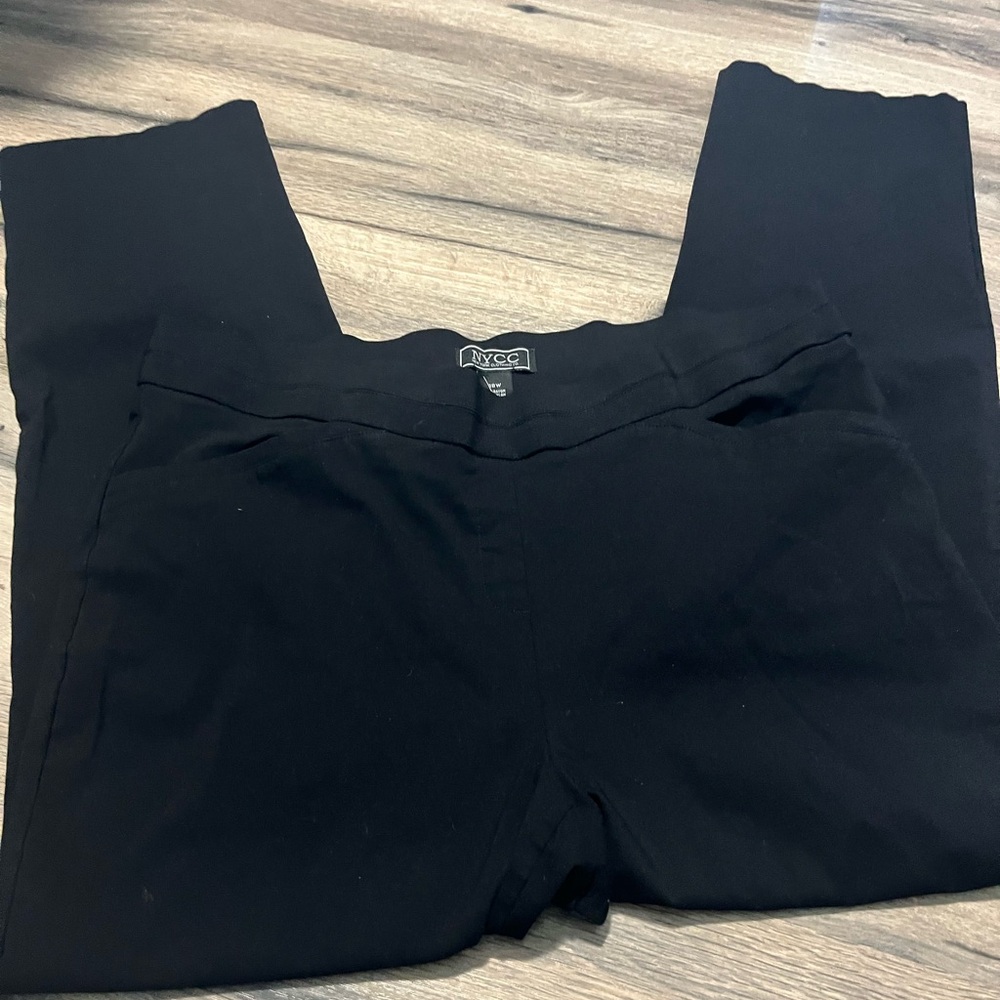 NYC Black Women's Slim Stretch pull on Trousers- 18W